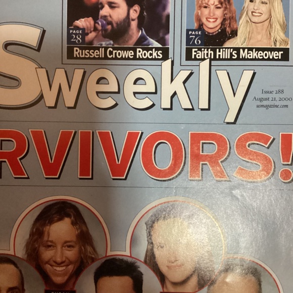 Vintage Us WEEKLY SURVIVORS! Magazine Issue 288 August 24, 2000 - Picture 3 of 14